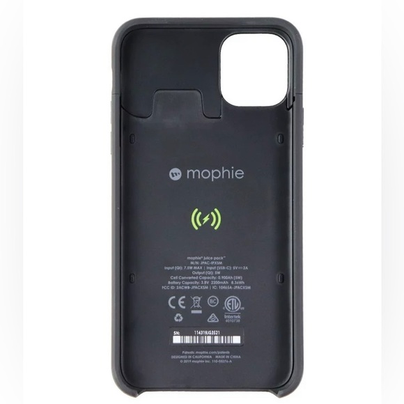 NEW Mophie Charging Battery Case for Apple iPhone 11 Pro Max - Black - Picture 3 of 7